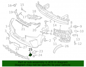 Front left brake disc duct for BMW iX 21-25