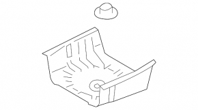 Subaru Outback 15-19 trunk tray on the body