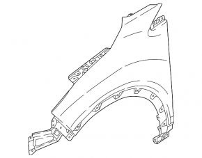 Front right wing Mitsubishi Eclipse Cross 18-