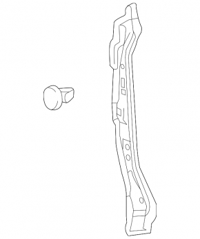 Left door-wing seal for Toyota Rav4 13-18