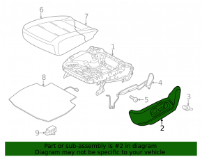 Driver's seat side cover, left, VW Tiguan 09-17, black, electric, for seat memory, broken fastening, worn