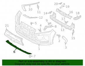 Mitsubishi Eclipse Cross 18- Front Bumper Lip