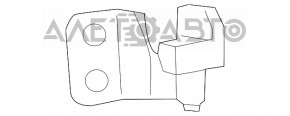 Upper front left door hinge Alfa Romeo Giulia 17-