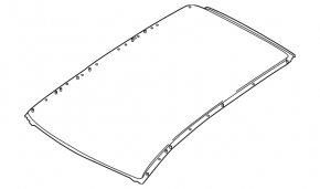 Metal roof for Nissan Murano z52 15-24 without panoramic windows and roof rails
