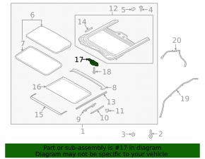 Kia Forte 19-24 Sunroof Motor