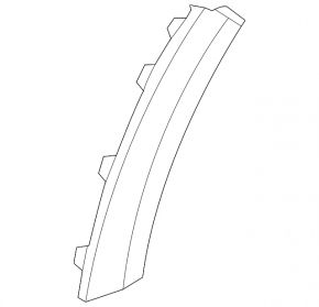Front right fender arch trim for Kia Niro 19-22 EV, on the bumper