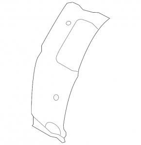 Rear left fender liner, front part, Hyundai Elantra UD 14-16