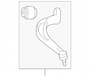 Lower control arm, front right, Audi Q5 8R 11-17, for 320mm disc, rear