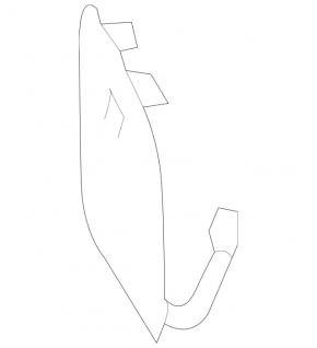 Mercedes CLA 14-16 Front Bumper Tow Hook Cap