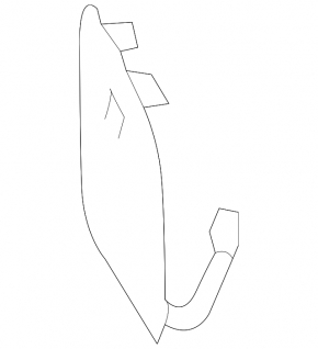 Mercedes CLA 14-16 Front Bumper Tow Hook Cap