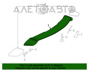 Mercedes GLA 15-18 Trunk Door Spoiler