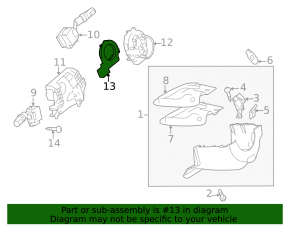 Steering Angle Sensor Mazda3 03-08