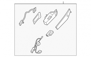 Ford Ecosport 18-22 keyless tailgate handle, scratches