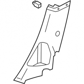 Rear pillar trim lower left Ford Focus mk3 11-18 4d black