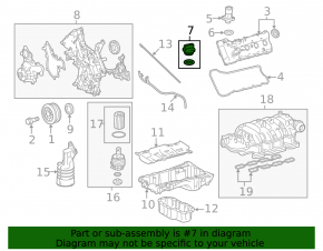 Oil filler cap 2AR-FXE Lexus ES300h 13-18