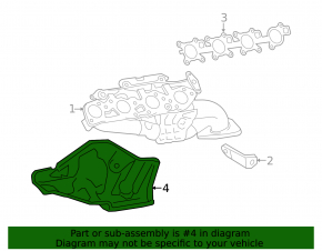 Collector guard left Toyota Sequoia Tundra 08-16 4.6 5.7