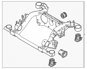Rear subframe Volkswagen ID.4 23-25