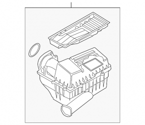 Air filter housing for VW Tiguan 09-17