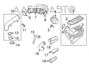 Air filter housing for VW Tiguan 09-17