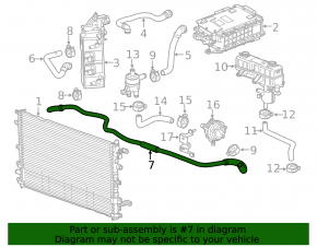 Chevrolet Volt 11-15 Inverter Cooling System Pipe