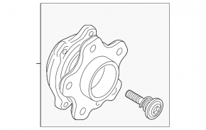 Rear left hub BMW X7 G07 19 - rusty