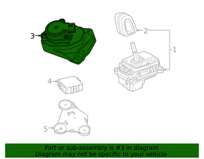 Selector lever position sensor, automatic transmission Volvo XC40 19-22