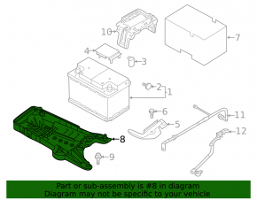 Battery tray VW Atlas 18-24