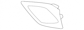 Front bumper cover left Chevrolet Bolt EV 22-23 structure