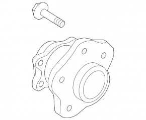 Rear left hub Nissan Murano 09-14 FWD