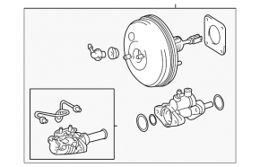 Toyota Sienna 04-10 vacuum booster