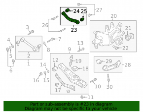 Upper rear right arm Hyundai Tucson 16