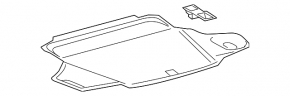 Lexus ES350 13-18 trunk floor, black