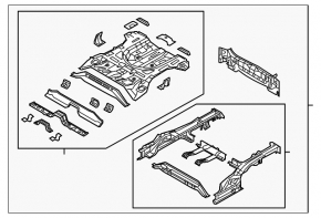 Hyundai Tucson 19-21 trunk trough