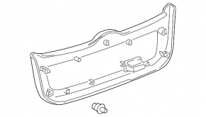 Lower tailgate trim for Toyota Prius 2009