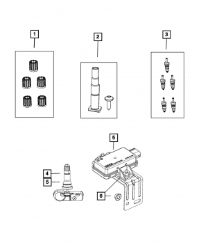 Jeep Grand Cherokee WL 21-23 Wheel Pressure Sensor