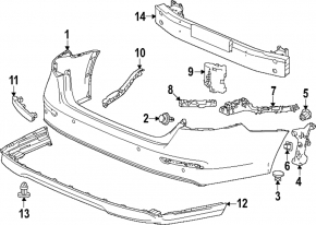 Honda Accord 23- Rear Bumper Lip