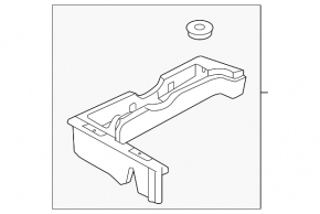 Foam plastic under the tool left Mitsubishi Outlander Sport ASX 10-