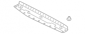 Upper tailgate trim for Hyundai Santa FE 19-23, black, scratches