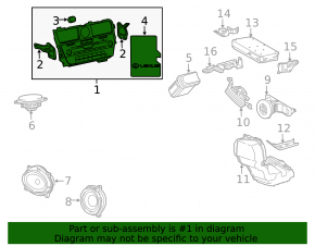 Radio tape recorder Lexus RX350 RX450h 20-22 with navigation, Mark Levinson under 12.3" display