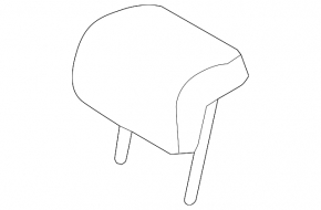 Kia Sportage 17-22 rear left headrest, black cloth, gray stitching