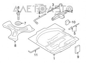 Subaru Outback 15-19 jack rusty