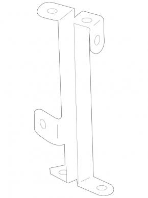 Front bumper protection bracket right Mercedes GLC 300/350e/43 16-22