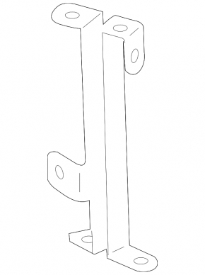 Front bumper protection bracket right Mercedes GLC 300/350e/43 16-22