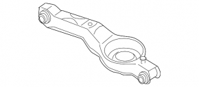Lower control arm under spring rear left Mazda3 2.3 03-08