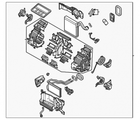 Heater assembly Mazda CX-30 20- 2.5 under auto