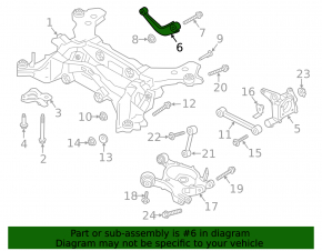 Upper rear right control arm Lincoln MKZ 13-20 fwd