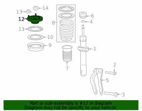 Shock absorber support front left Jaguar F-Pace X761 17-