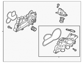 Water pump for Volkswagen Golf 19-21 1.4T