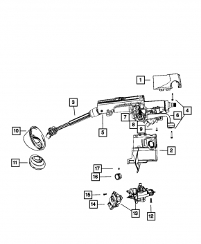 Ignition switch Jeep Compass 11-16