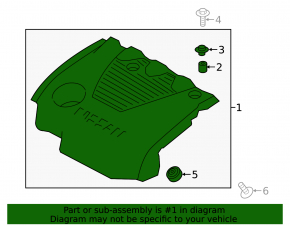 Nissan Maxima A36 16-23 3.5 Engine Cover
